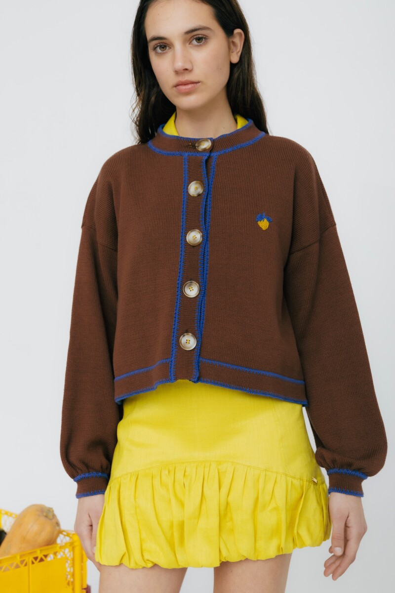 CARDIGAN TERRO LIMA Chocolate
