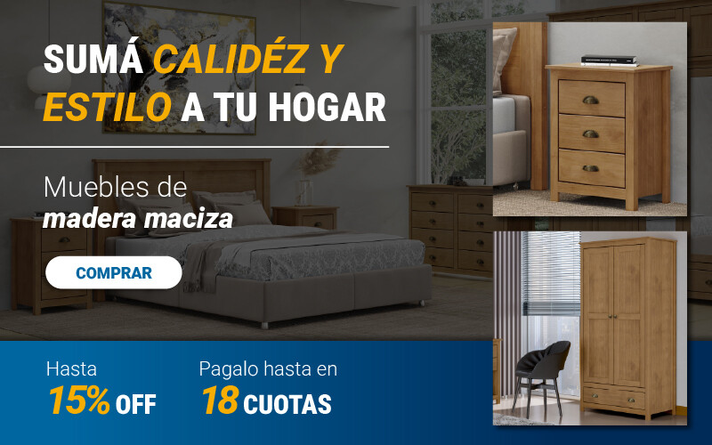 Muebles de madera maciza