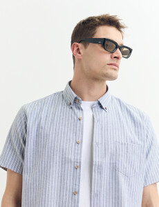 012676 CAMISA HARRY Azul Osc/bla