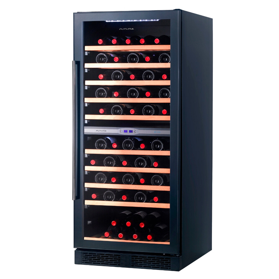 Enfriadora de vino vidrio negro 110 botellas Futura Plus FUT-EV110N Enfriadora de vino vidrio negro 110 botellas Futura Plus FUT-EV110N