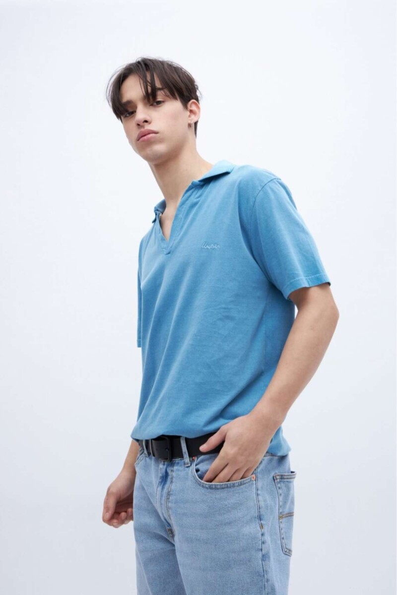 Remera polo Dax - Petroleo 