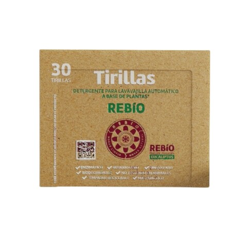 Jabón en Tirillas para Ropa Fragancia Cítrica 30 Unidades Rebío Tirillas Para Ropa 30 Lavados