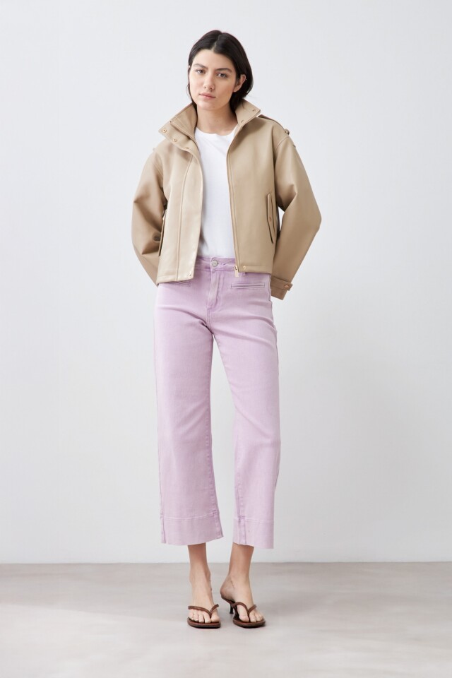 Jean culotte Aretha rosa pastel