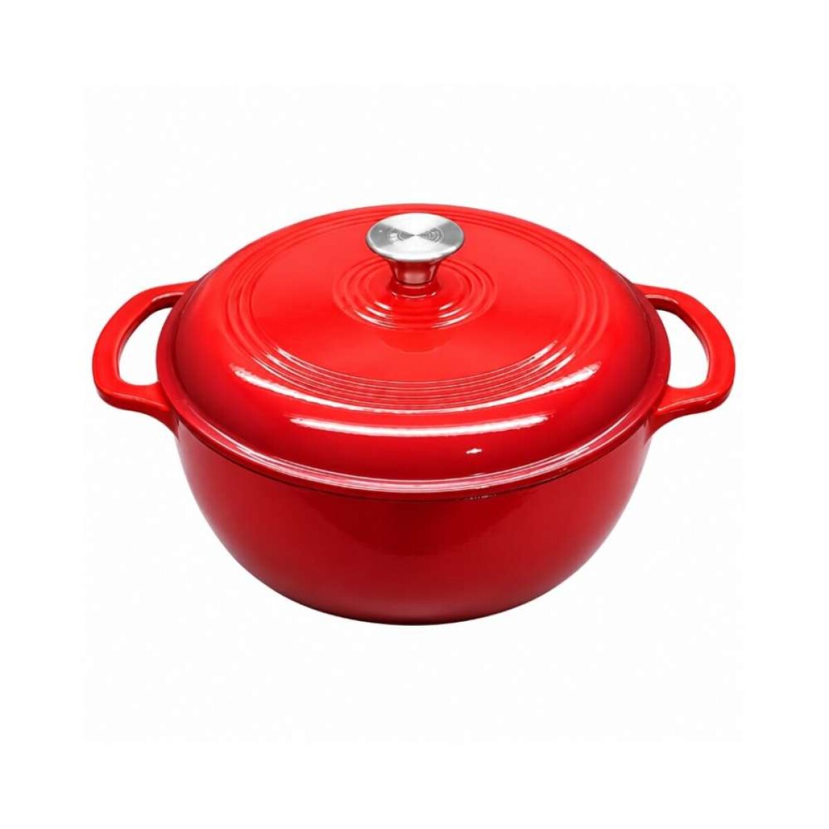 Olla De Hierro Fundido Fire King 28 Cm - Roja 