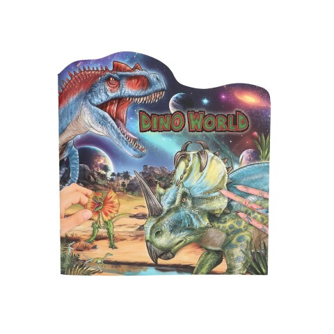 Libro para colorear con stickers Dinosaurios Dino World Libro para colorear con stickers Dinosaurios Dino World