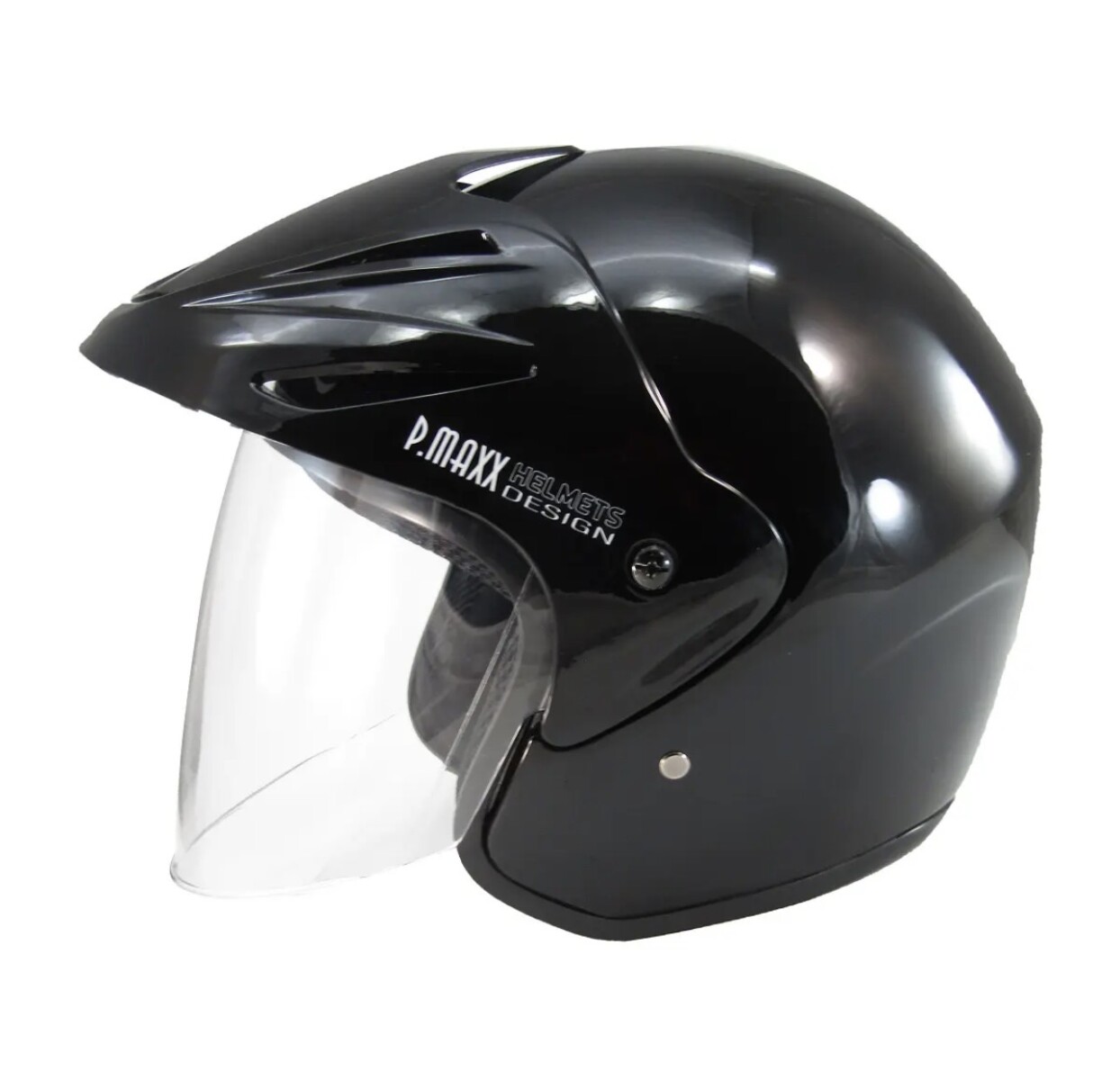 CASCO URBANO VISERA VISOR POWER MAXX PM-203 - NEGRO 