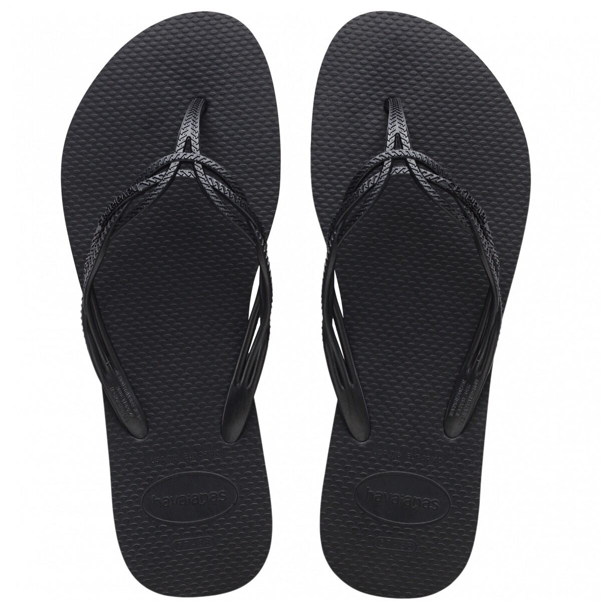 Sandalias de Mujer Havaianas Flash Sweet - Gris Grafito - Metalizado 