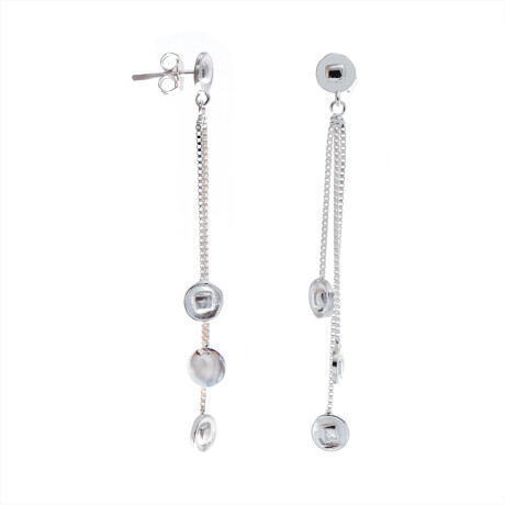 Par de caravanas de plata 925. Par de caravanas de plata 925.