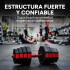 Set de Mancuernas Ajustables 3 En 1 30 Kg Mancuernas + Barra Color Negro