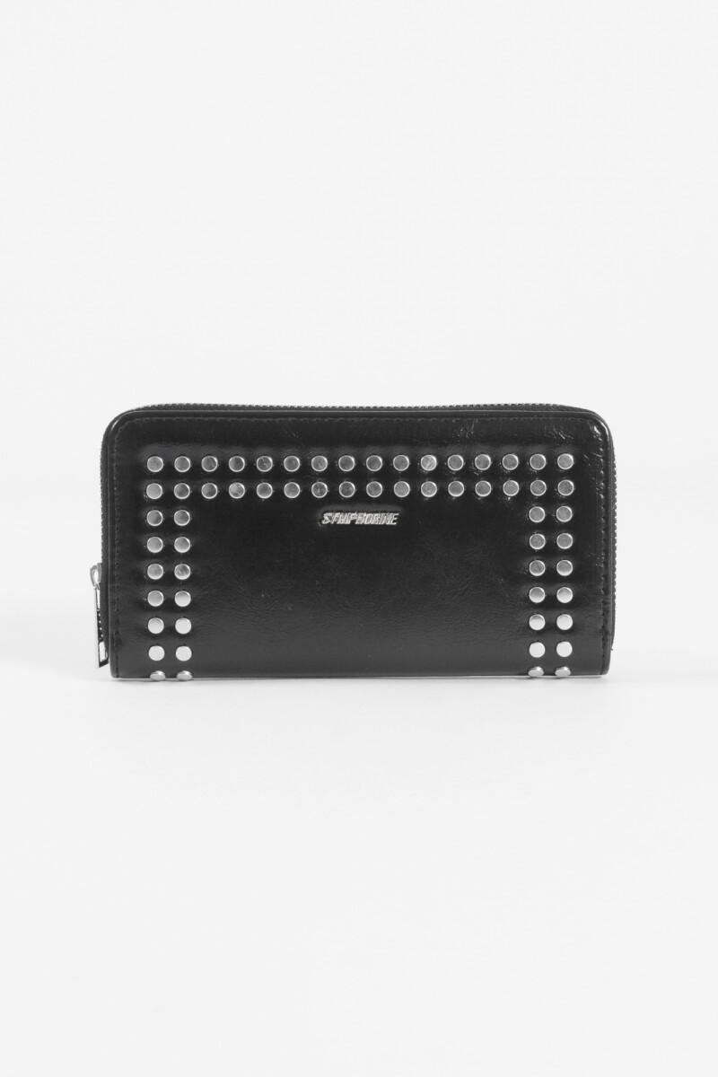 Billetera tachas negro