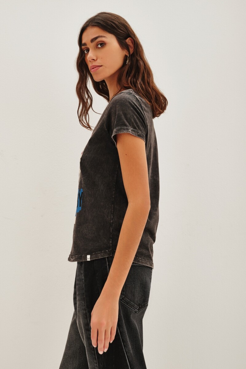 Remera Electric Youth Gris Oscuro
