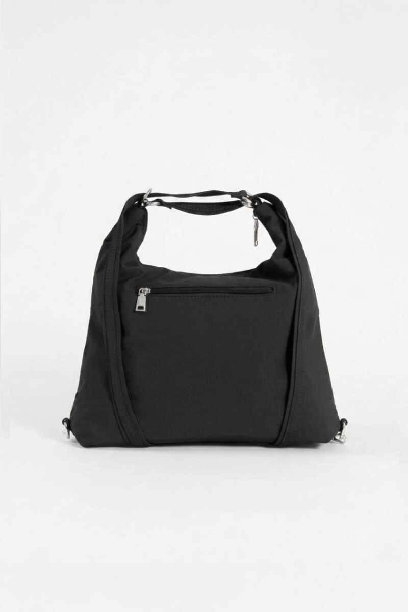 Hobo mochila con llavero removible negro