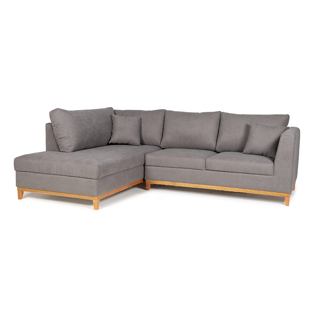 Rinconera Belfast - Tela Microfibra - Chaise izquierdo - 2160 (Grafito) 