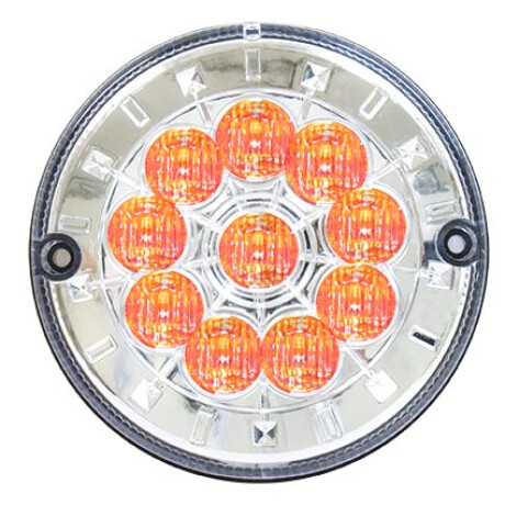 FAROL - TRASERO LED 125MM CRISTAL/ ROJO RANDON BIVOLT MULTILIGHT FAROL - TRASERO LED 125MM CRISTAL/ ROJO RANDON BIVOLT MULTILIGHT