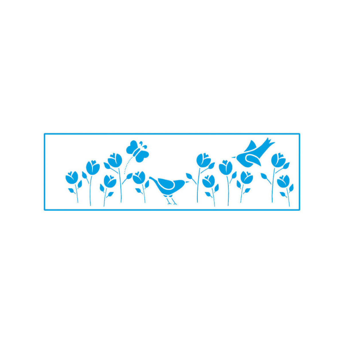 Stencil de PVC guarda - Aves 