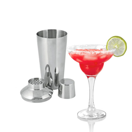 Coctelera 3 Piezas 830 ml Acero Inoxidable Coctelera 3 Piezas 830 ml Acero Inoxidable