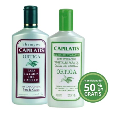 Shampoo Capilatis Ortiga Anticaspa Pack Ahorro 410 ML + AC 410 ML