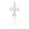Dije Cruz Calada-Plata 925-Sin piedra-CP3185 sinpiedra