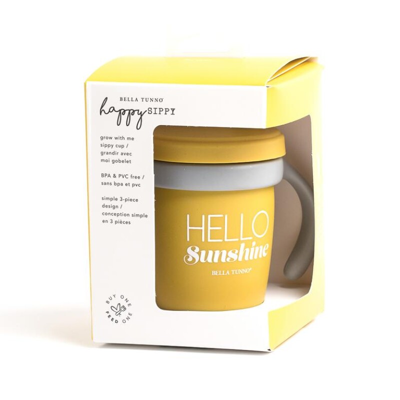 Vasito Silicona Antiderrame 3 en 1 Hello Sunshine