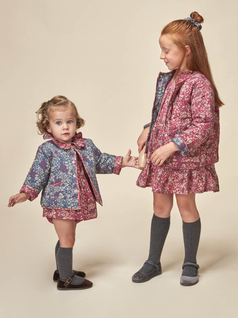 Chaqueta Acolchada Reversible Azul Viejo