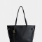 Shopper Cartera Shopper Con Charm - Negro