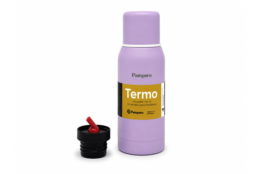 TERMO ACERO DOBLE CAPA 750ML Lila