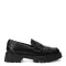 Zapato de Mujer Miss Carol mocasin KANU con tachas Negro - Plateado