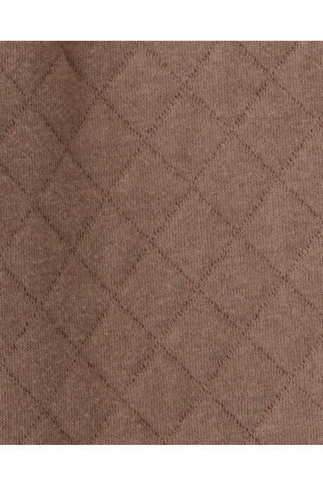 Set dos piezas de algodón, pantalón capitoneado y body, diseño bosque Sin color