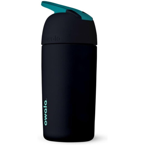 Owala Kids Flip - Stainless Steel - 14-oz. - Black/Black (Night Light) Black/Black (Night Light)