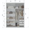 Ropero South Plus Blanco Con Espejo Mdf Ropero South Plus Blanco Con Espejo Mdf