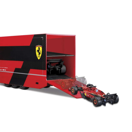 Iveco S-Way 570 Racing Transporte Ferrari Bburago Charles Leclerc
