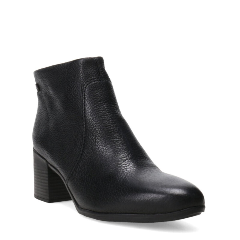 Bota de Mujer Bottero Caña Baja de Cuero Negro