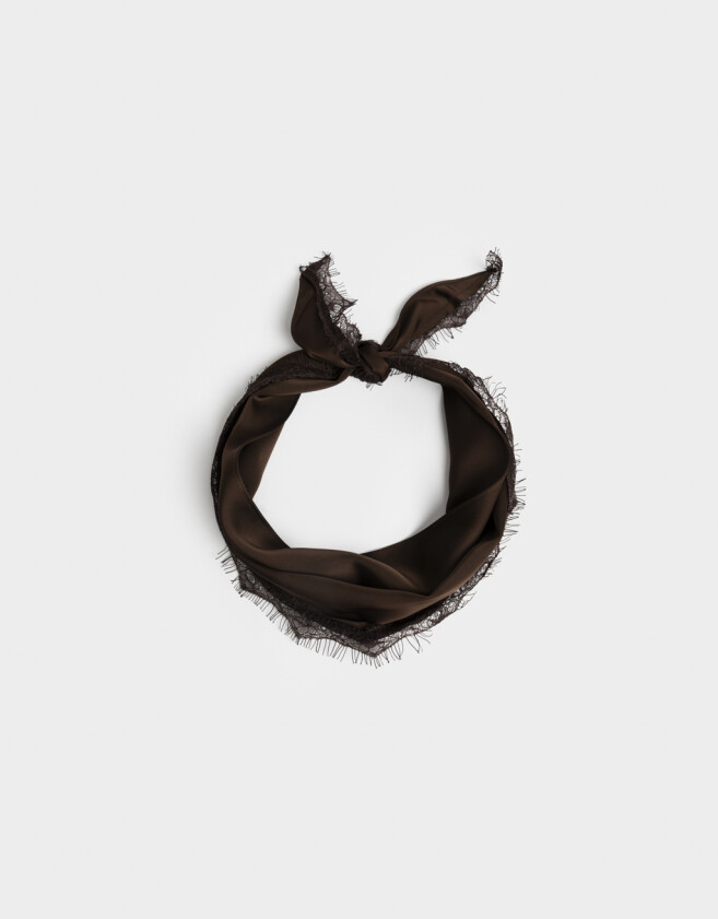 Vinchas Textiles Pañuelo Vincha Textil - Marron Chocolate