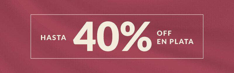 Plata y oro 40%OFF