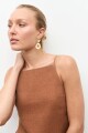 Vestido 100% Lino camel