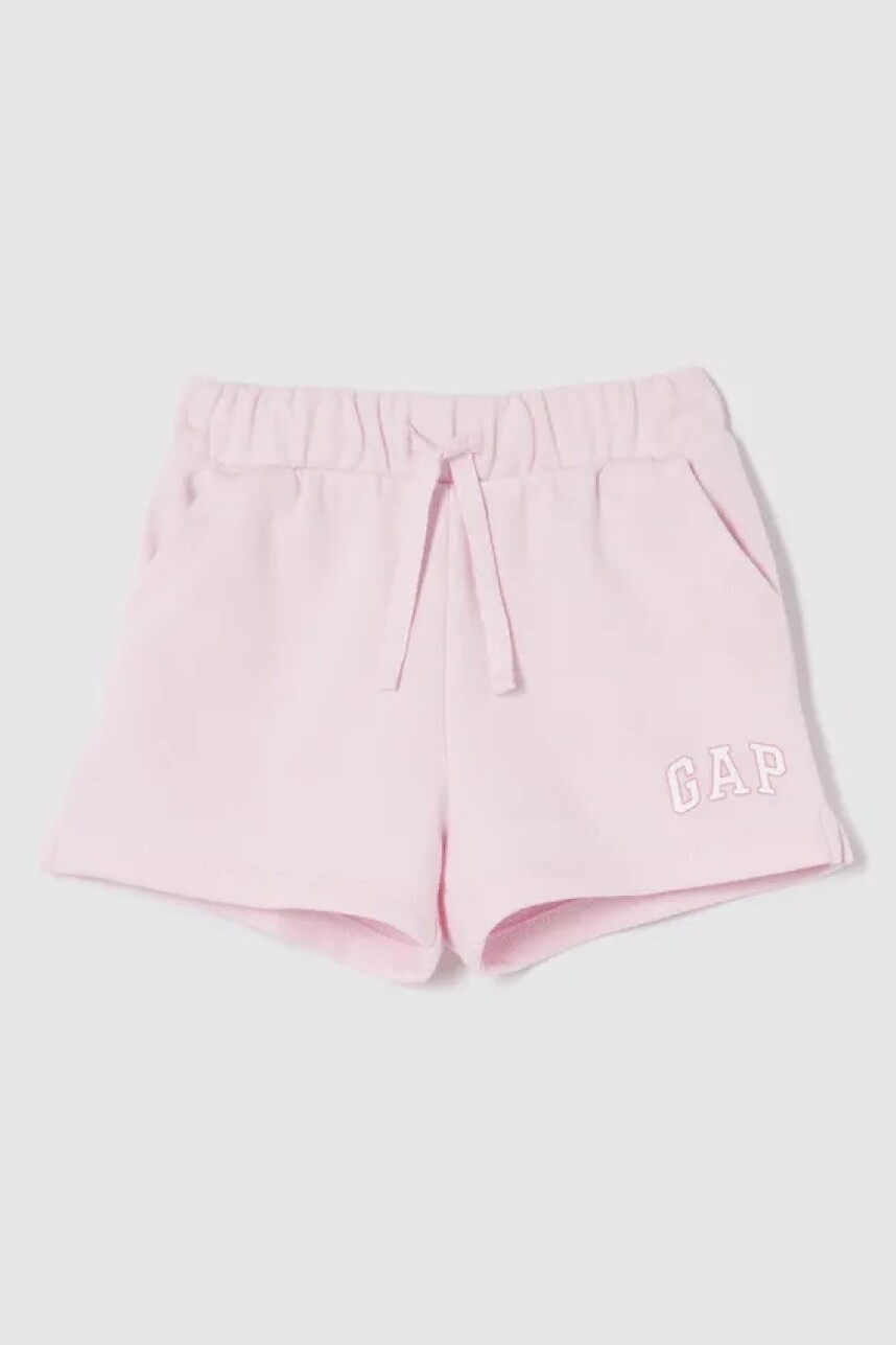 Short Logo Gap Sin Felpa Toddler Niña New Powder