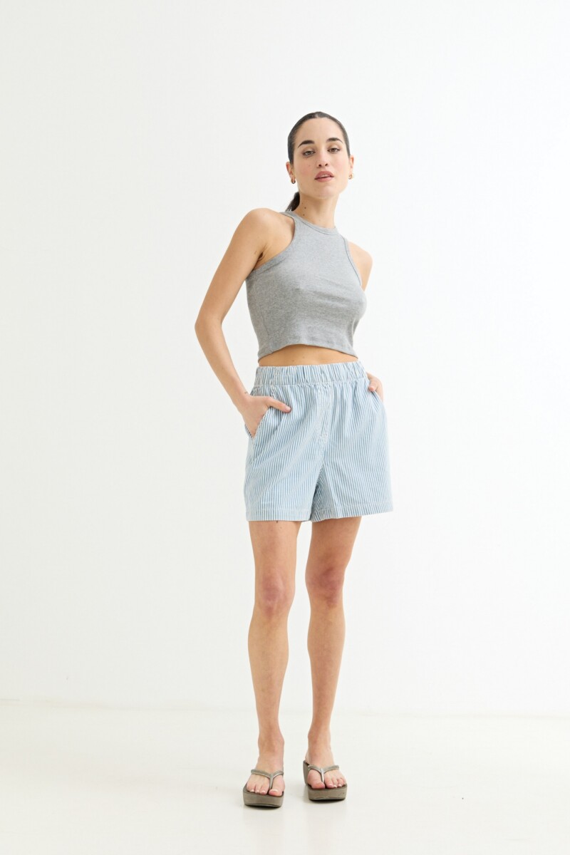 Musculosa cropped GRIS