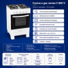 Cocina A Gas James 4 Hornallas C 105 B - Blanca Cocina A Gas James 4 Hornallas C 105 B - Blanca