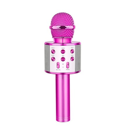 Microfono con Bluetooth y Parlante WS-858 FUCSIA