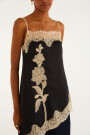 VESTIDO LENCERO CORTO Negro