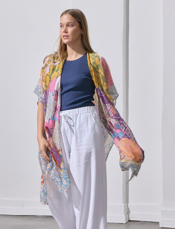 Kimono Patchwork MULTI/AMARILLO