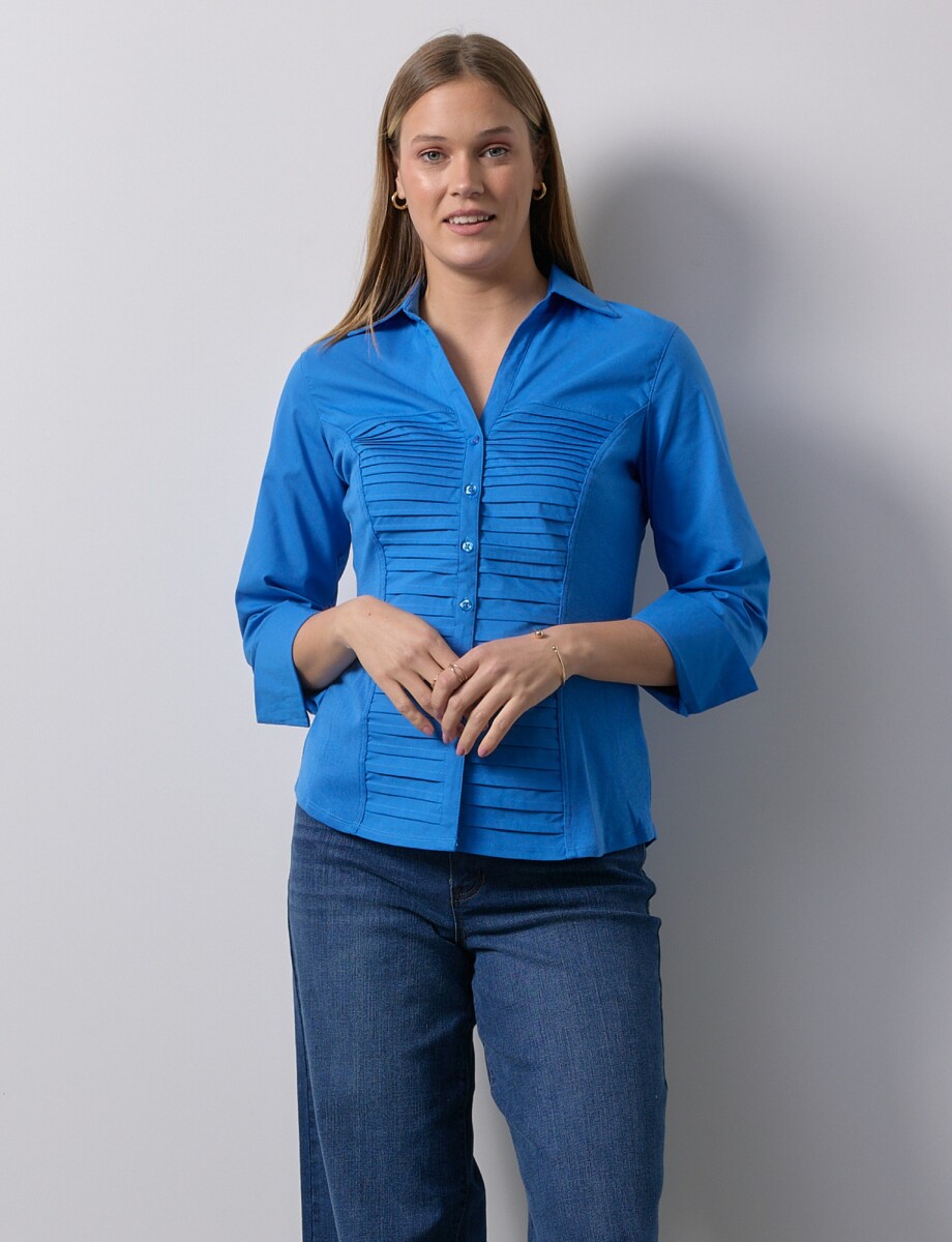 Camisa Tablitas - Azul 