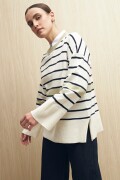 SWEATER JUSTINE Blanco/Azul