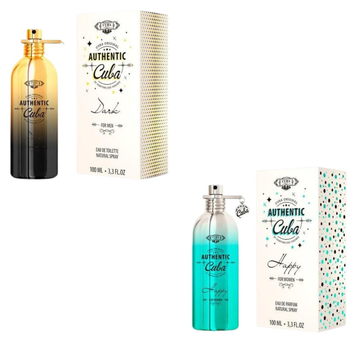 Combo Perfumes Cuba Clásicos Hombre + Mujer 