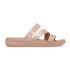 Sandalias Crocs Getaway Patent Strappy - Mujer Pink Caramel