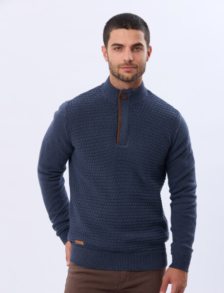 BUZO TEJIDO TEXTURADO Piedra