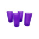 Vaso Plastico Neón x4 Violeta