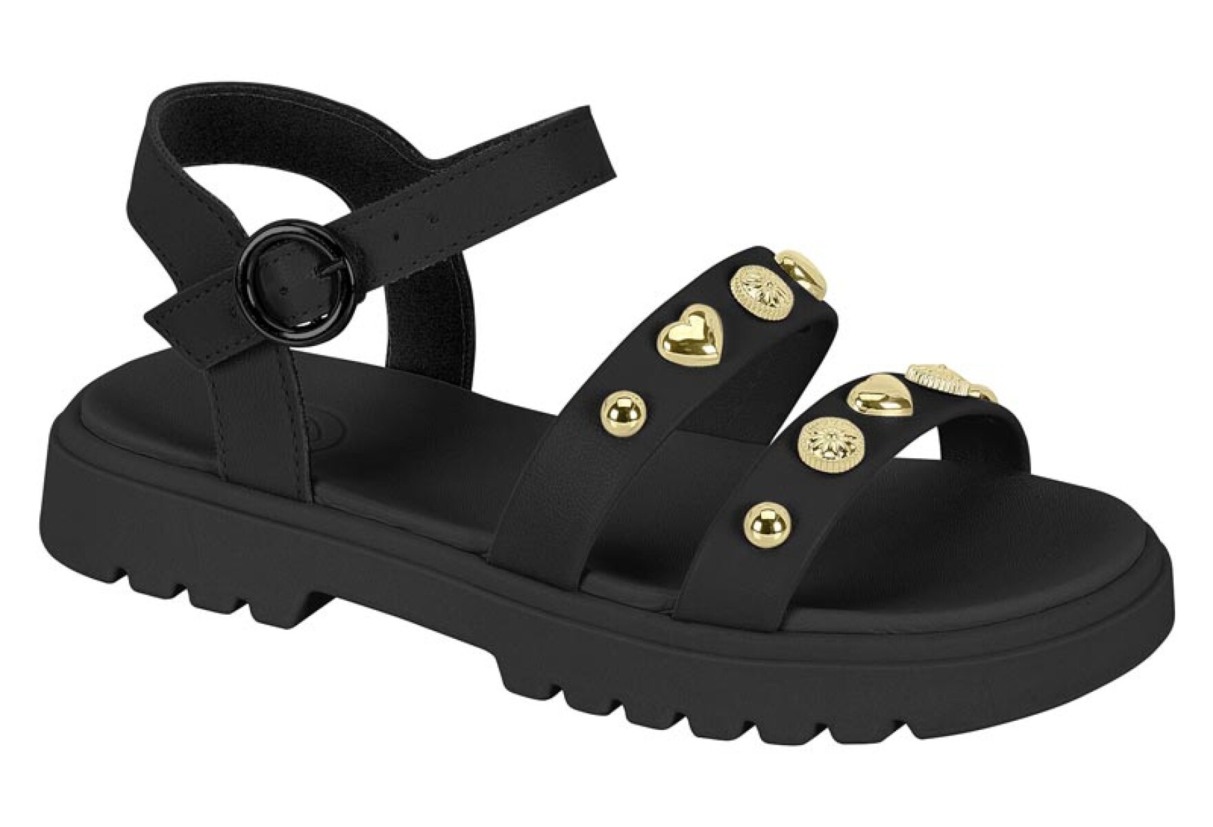 Sandalias Molekinha Infantil de Niños - 2344.142-9569 - Negro 