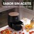 Freidora Sin Aceite Digital Panel Táctil 6 Litros Aire 2400W Variante Color Negro