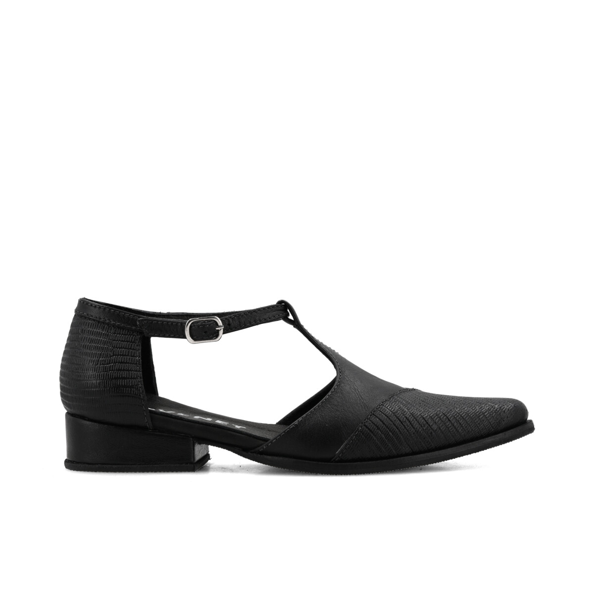 ZAPATO CUERO - GENEVA - NEGRO 
